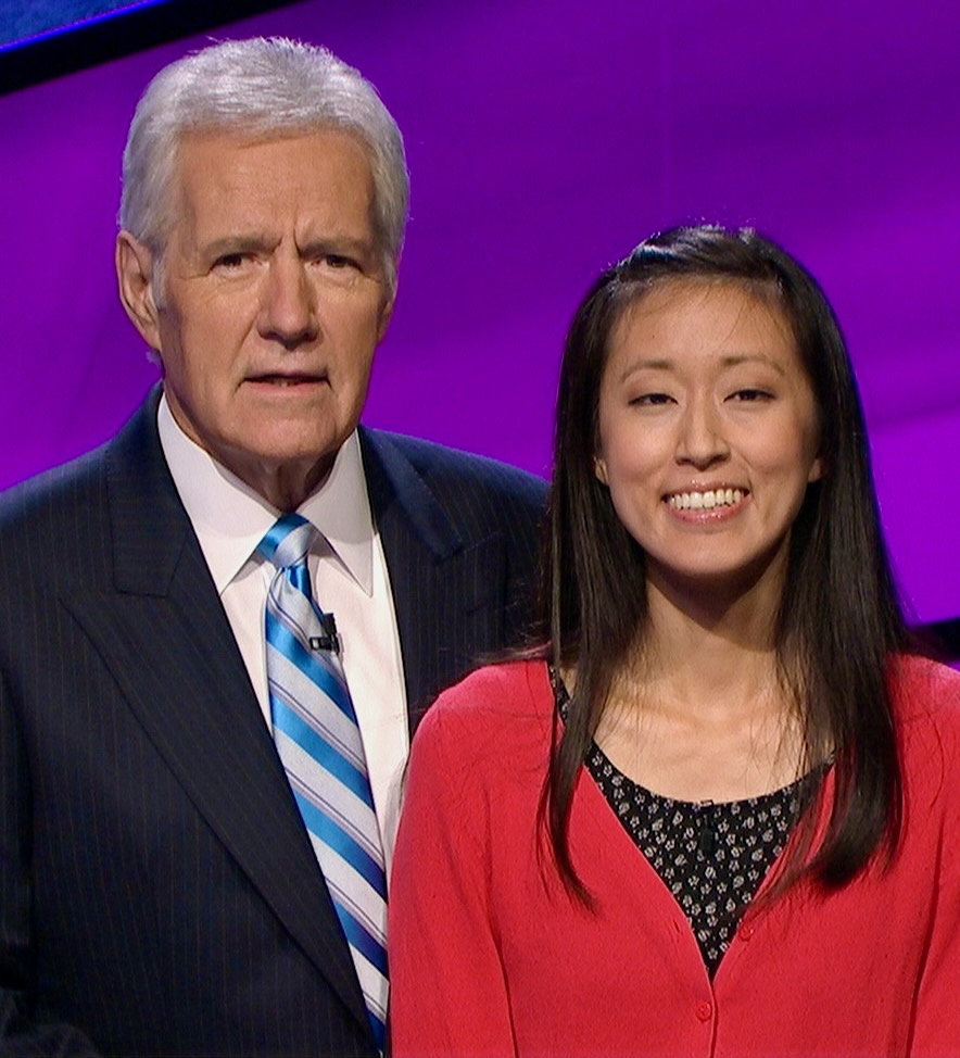 Alex Trebek and Joyce Hshieh